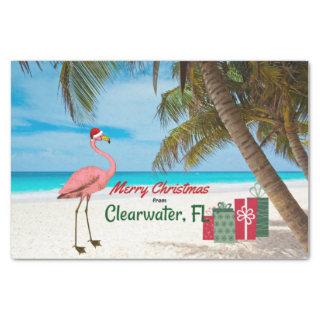 Merry Christmas from Clearwater, FL Tissue Paper