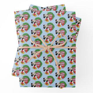 Merry Christmas | Mickey Mouse Holiday Wreath  Sheets