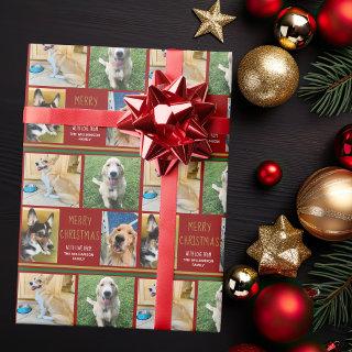 Merry Christmas Pet Photo Collage Custom Dog Owner