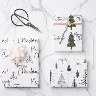 Merry Christmas Pine Trees  Sheets