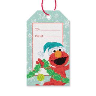 Merry Christmas Scribble Elmo Gift Tags