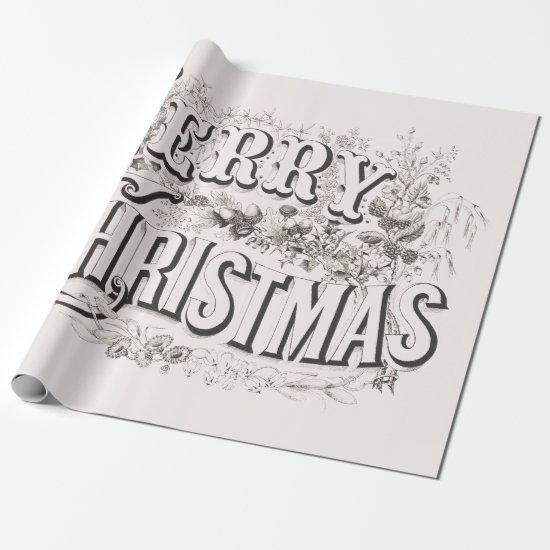 Merry Christmas, Vintage Currier & Ives (reprod)