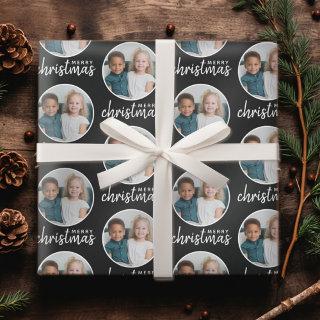 Merry Christmas with One Circle Photo - black