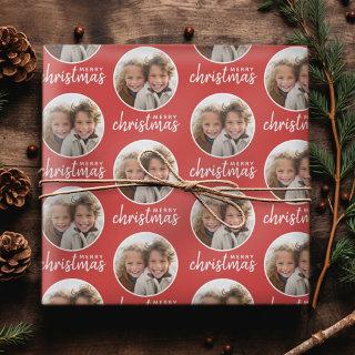 Merry Christmas with One Circle Photo - red