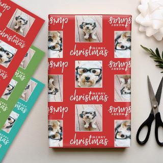 Merry Christmas with Two Square Photos 3 colors  Sheets