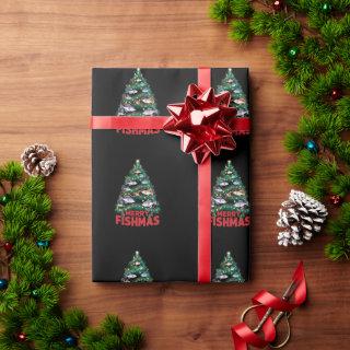 Merry Fishmas Christmas Tree Lights Fish Fishing