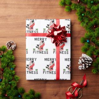 Merry Fitness Santa Weightlifting