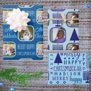 Merry Navy Interfaith Chrismukkah Assortment  Sheets