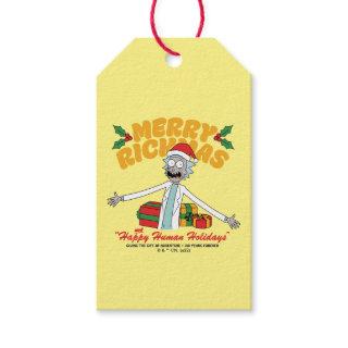 Merry Rickmas and Happy Human Holidays Gift Tags