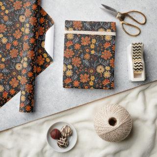 Mesoamerican-Inspired Embroidered Floral Pattern