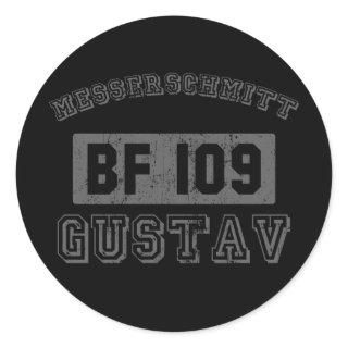 Messerschmitt BF109 Classic Round Sticker