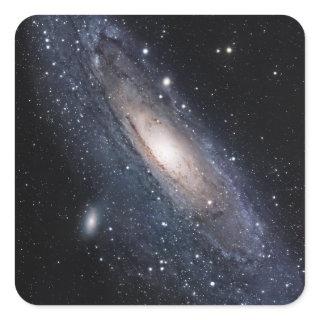 Messier 31, The Great Galaxy in Andromeda Square Sticker