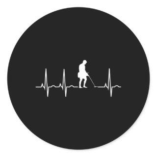 Metal Detecting Best Metal Detector Hobbyist Classic Round Sticker