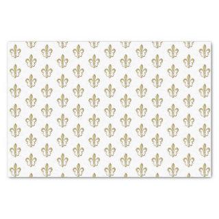 Metallic Dk Gold French Fleur de Lis Tissue Paper