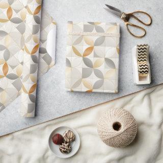 Metallic Geometric Shapes Modern Pattern
