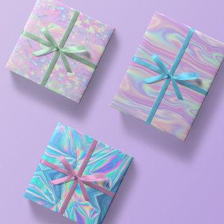 Metallic Iridescent Rainbow Pink Aqua Purple Girly  Sheets