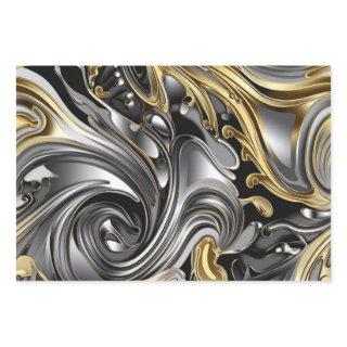 Metallic liquid pattern  sheets