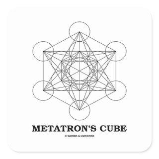 Metatron's Cube (Sacred Geometry) Square Sticker