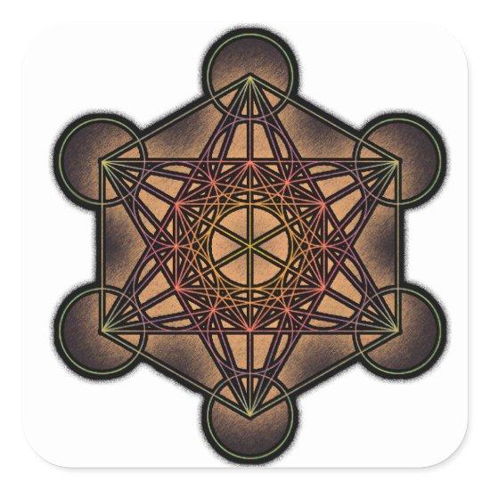 Metatron's Cube - Sacred Geometry Symbol Square Sticker