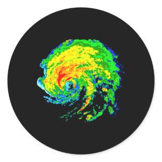 Meteorologist Storm Chasing Weather Radar Image Classic Round Sticker