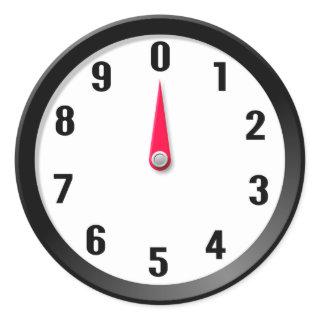 Meter 0 classic round sticker