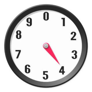 Meter 4 classic round sticker