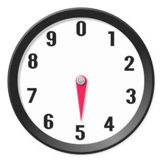 Meter 5 classic round sticker