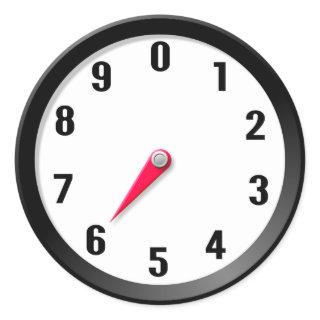 Meter 6 classic round sticker
