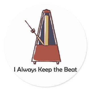 Metronome Classic Round Sticker