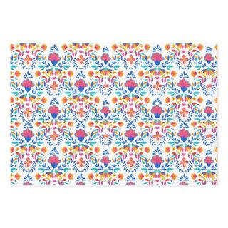 Mexican ethnic folk art floral pattern  sheets