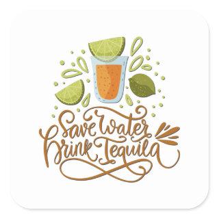 Mexico - Drink Tequila - light Square Sticker
