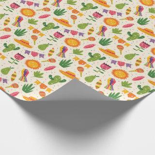 Mexico Yellow Green Pink Party Pattern