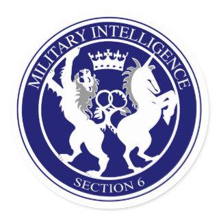 MI6 Logo Button Classic Round Sticker