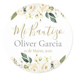 Mi Bautizo  Classic Round Sticker