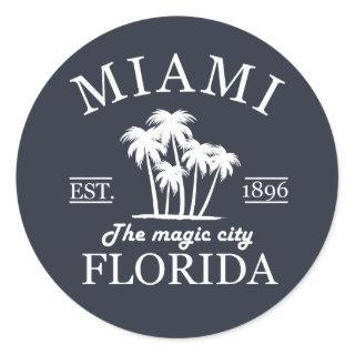 Miami City Classic Round Sticker