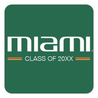 Miami Class Year Square Sticker