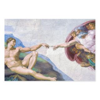 Michelangelo - Creation of Adam Isolated  Sheets