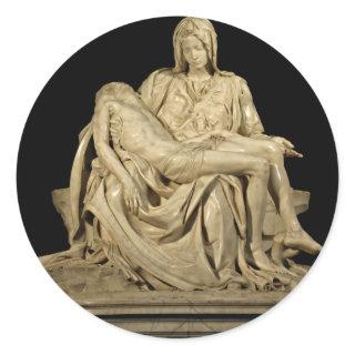 Michelangelo's Pieta Classic Round Sticker