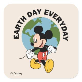 Mickey | Earth Day Everyday Square Sticker