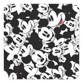 Mickey & Friends | Classic Mickey Pattern Square Sticker