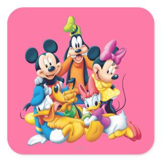 Mickey & Friends | Fab Five Square Sticker