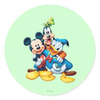 Mickey & Friends | Group Hug Classic Round Sticker