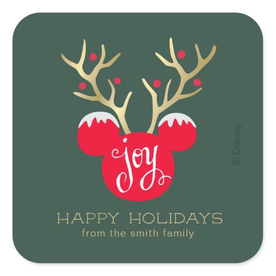 Mickey & Friends | Mickey Christmas Joy - Custom S Square Sticker