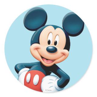 Mickey | Hands on Hips Classic Round Sticker