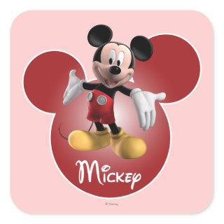 Mickey Mickey Clubhouse | Head Icon Square Sticker