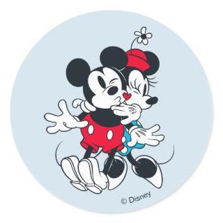 Mickey & Minnie | Forever Love Classic Round Sticker