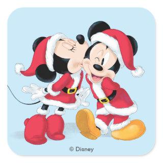 Mickey & Minnie | Jingle Bell Fun Square Sticker