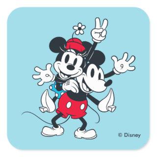 Mickey & Minnie | Two of a Kind Square Sticker