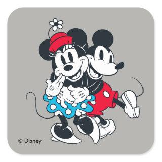 Mickey & Minnie | Winning Couple Square Sticker
