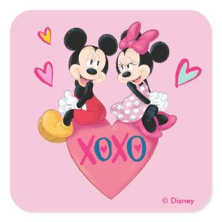 Mickey & Minnie | XOXO Valentine Square Sticker